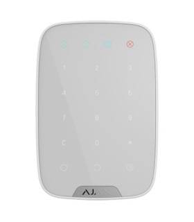 Teclado wireless bidirecional branco para alarmes Ajax