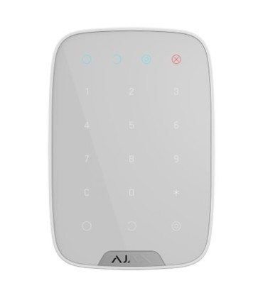 Tastiera wireless bidirezionale bianca per allarmi Ajax