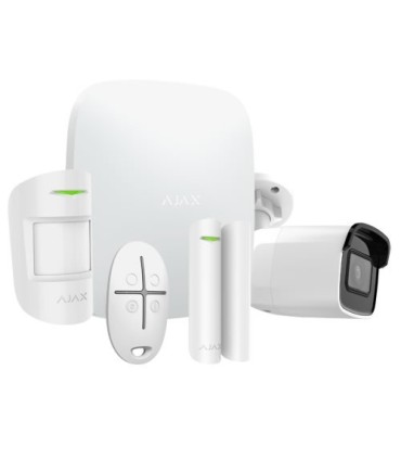 Kit de alarma inalámbrica Ajax AJ-HUBKIT-W con cámara IP WIFI