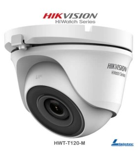Cámara domo Hikvision 1080p, lente 2.8 mm - HWT-T120-M