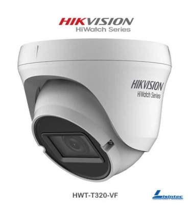 Câmara dome Hikvision 1080p,  4 em 1, lente varifocal - HWT-T320-VF