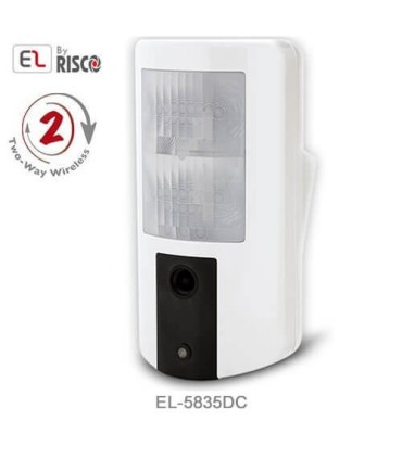 Rivelatore da esterno a doppia tecnologia wireless con telecamera