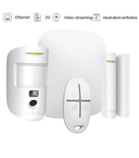 AJAX STARTERKIT CAM kit d'alarme avec motioncam Couleur blanche