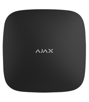 Central de alarme Ajax Hub2 Plus preta com GSM, 3G, 4G, LAN e WIFI