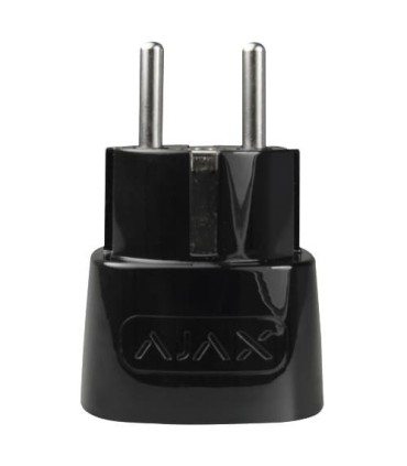 Black smart socket for Ajax alarm systems