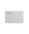 Tarjeta Pass blanco para habilitar y deshabilitar los sistemas de alarma Ajax a través de Keypad Plus