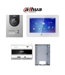 Kit de Video Porteiro Dahua a dois fios com caixa de montagem para superficie