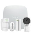 Kit de alarma inalámbrica Ajax Starter Kit blanco con cámara IP WIFI EZVIZ