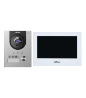 Kit de Video Porteiro Dahua com interligação a dois fios e caixa de montagem para superficie - KTD02-S