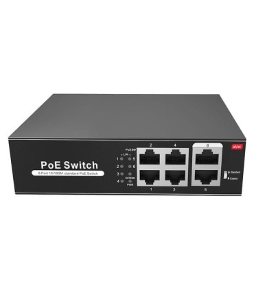 Switch PoE 60W 4 ports PoE + 2 Uplink