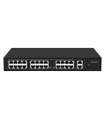 Switch PoE 300W 24 puertos PoE + 2 puertos uplink Gigabit + 1 SFP Gigabit