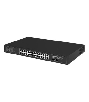 300W HiPoE Switch 24 PoE ports + 2 Gigabit Port + 2 SFP Combo