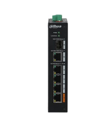 Switch HiPoE 60W 4 portas PoE + 1 SFP + 1 porta Gigabit