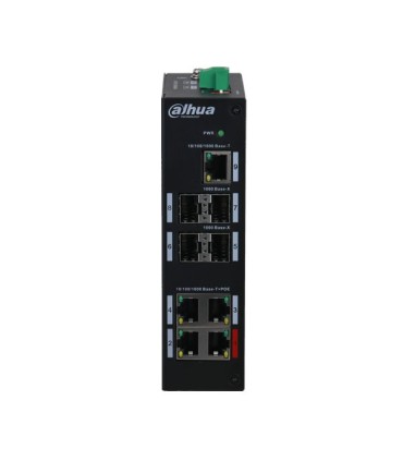 Switch HiPoE 96W 4 Porte PoE + 4 Porte SFP + 1 Porta Uplink RJ45