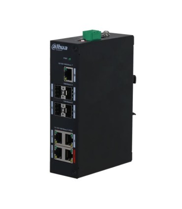 Switch HiPoE 96W 4 Puertos PoE + 4 Puertos SFP + 1 Puerto Uplink RJ45