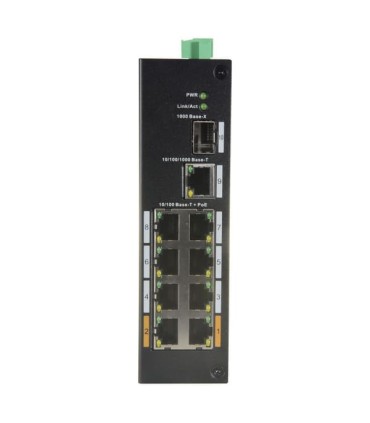 Switch PoE 96W 8 Porte PoE + 1 Porta Uplink RJ45 + 1 porta SFP Combo