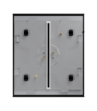 Panel táctil para interruptor de luz color negro