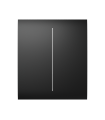 Painel de toque para duplo interruptor de luz cor preto