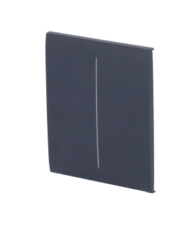Touch panel for double light switch graphite color
