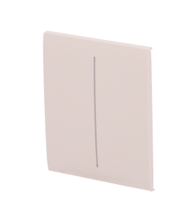 Panneau tactile pour double interrupteur couleur ivoire
