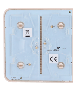 Painel táctil Ajax Sidebutton para um interruptor de luz, RAL 1013 Cor de marfim