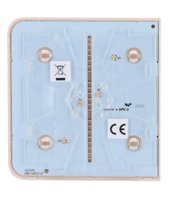 Painel táctil Ajax Sidebutton para um interruptor de luz, RAL 1013 Cor de marfim