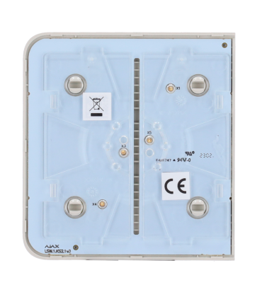 Panel táctil Sidebutton Ajax para un interruptor de luz, RAL 9002 Color ostra