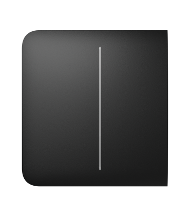 Panneau tactile pour un double interrupteur d'éclairage noir