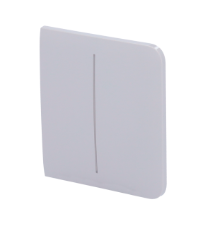 Touch panel for a double light switch Foggy colour