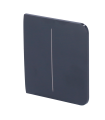 Painel táctil duplo para um interruptor de luz Cor grafite