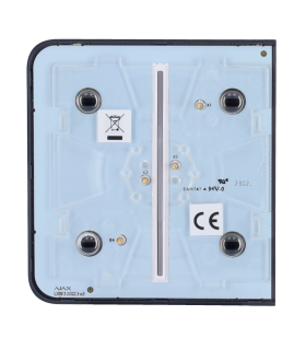 Touch panel for a double light switch Graphite colour