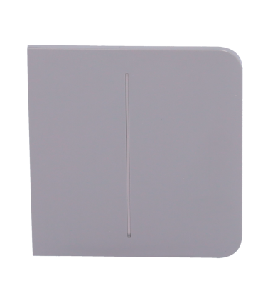Panneau tactile pour un double interrupteur d'éclairage Couleur grise