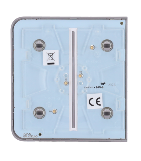 Painel táctil duplo para um interruptor de luz Cor cinzenta
