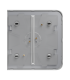 Painel táctil duplo para um interruptor de luz Cor branca