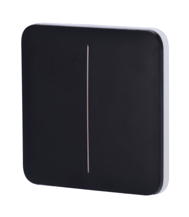 Touch panel for double light switch black