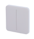 Panneau tactile pour double interrupteur d'éclairage Couleur brumeuse