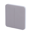Painel táctil Ajax Solobutton para interruptor duplo de luz, RAL 7004 Cor cinzenta