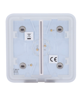 Panneau tactile Ajax Solobutton pour double interrupteur d'éclairage, RAL 7004 Couleur grise