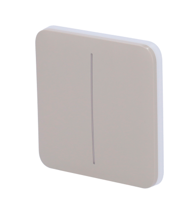 Pannello a sfioramento per doppio interruttore della luce Colore oliva