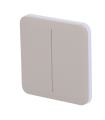 Painel táctil para interruptor duplo de luz Cor de azeitona