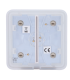 Touch panel for double light switch, RAL 7044 Olive colour
