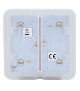 Painel táctil para interruptor duplo de luz Cor de perola