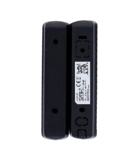Detector de contacto magnético para puertas o ventanas con tecnología FIBRA en color negro