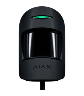 Rilevatore di movimento Ajax cablato con doppia tecnologia PIR e Microonde nero