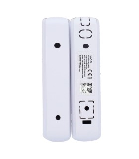 Wired Ajax magnetic contact detector with impact and vibration detection white