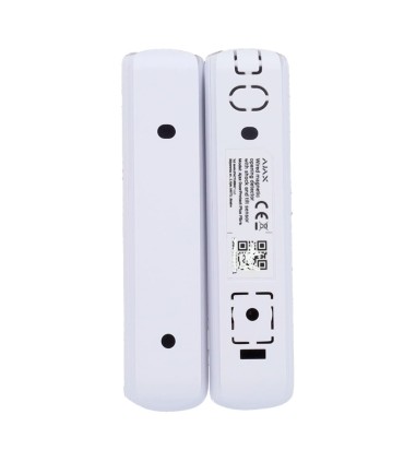 Wired Ajax magnetic contact detector with impact and vibration detection white