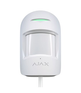 Detetor de movimento e quebra de vidro cableado Ajax branco