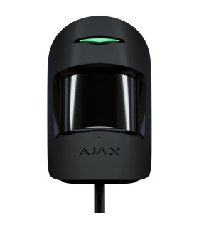 Detector de movimiento y rotura de cristal con cable Ajax negro