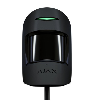 Detetor de movimento e quebra de vidro cableado Ajax Preto