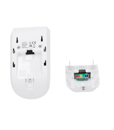 White Ajax FIBRA motion detector with photo collection and photo on request